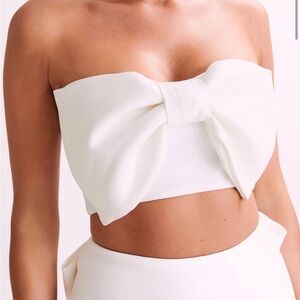 MESHKI Katie Bow Top